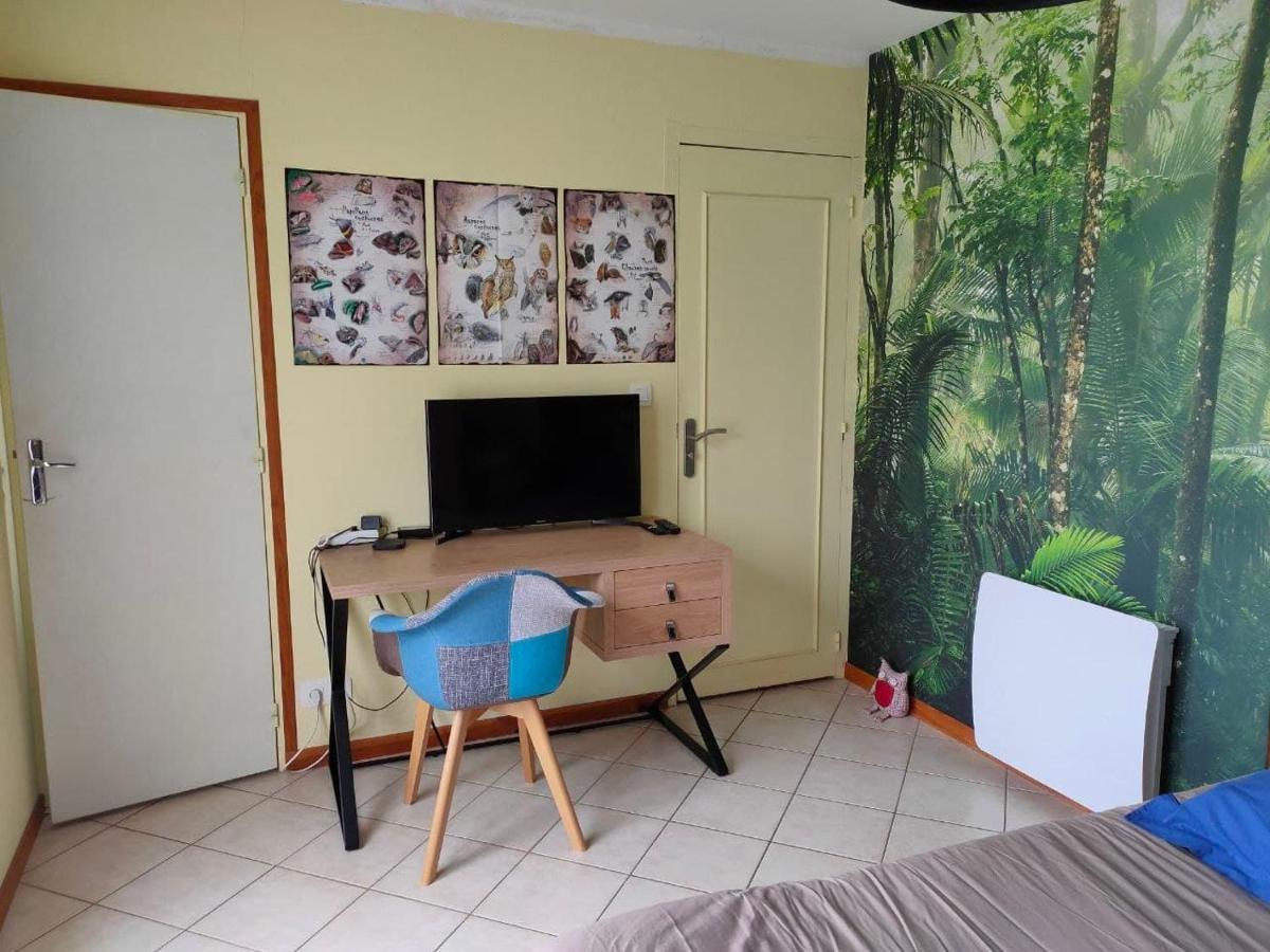 Chambre Avec Sdb Privative En Pleine Campagne Baillou Exterior foto