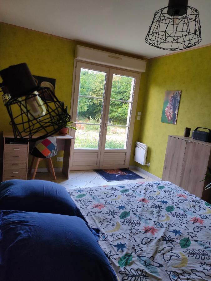 Chambre Avec Sdb Privative En Pleine Campagne Baillou Exterior foto