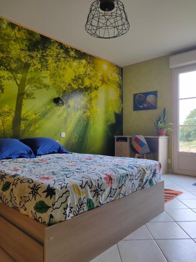 Chambre Avec Sdb Privative En Pleine Campagne Baillou Exterior foto